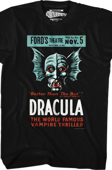 World Famous Vampire Thriller Dracula T-Shirt