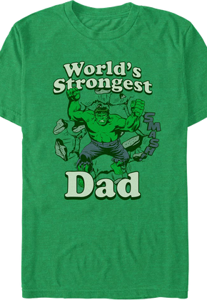 World's Strongest Dad Incredible Hulk Marvel Comics T-Shirt