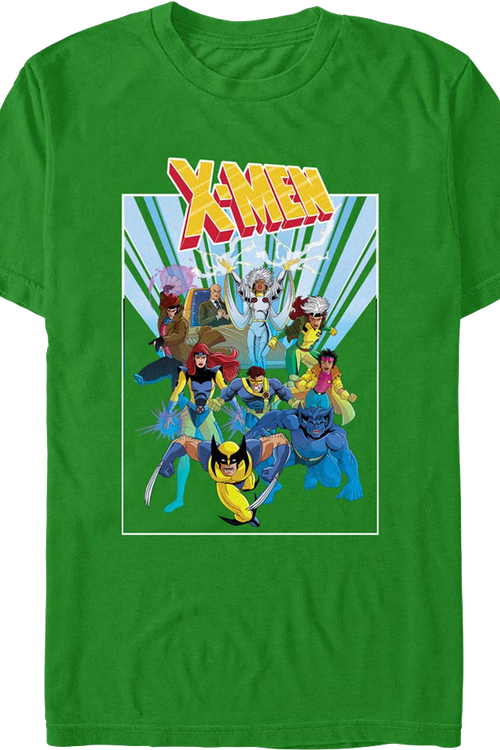 X-Men 90's Cartoon Cast Marvel Comics T-Shirt