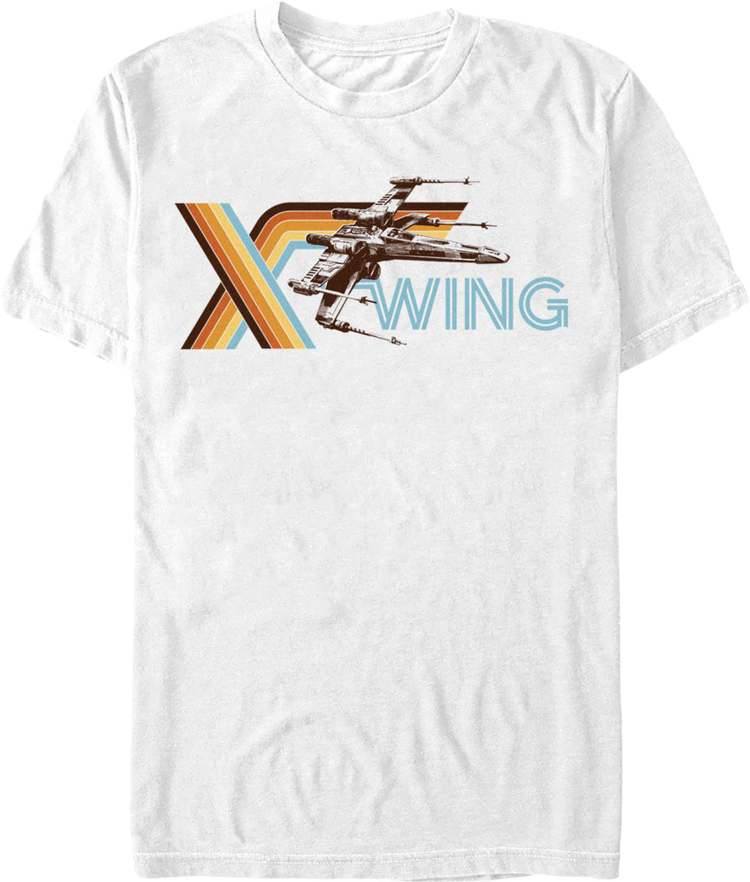 X-Wing Retro Flight Star Wars T-Shirt