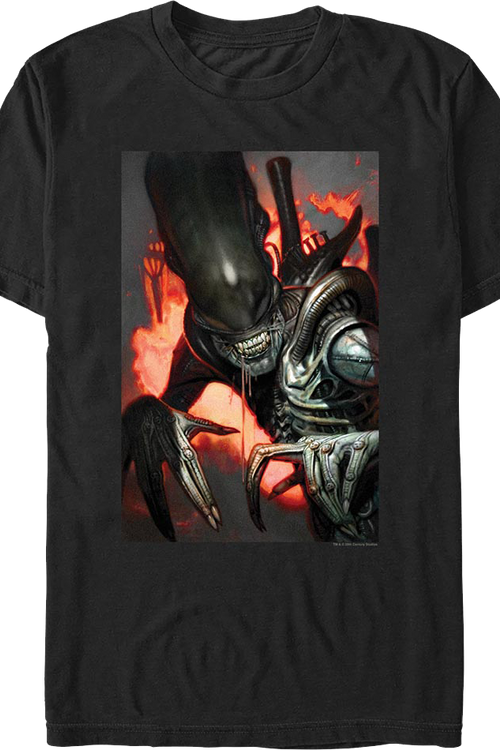Xenomorph Flames Alien T-Shirt