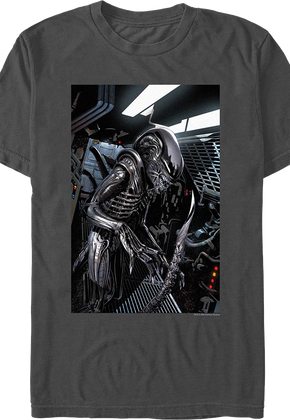 Xenomorph In Spaceship Alien T-Shirt