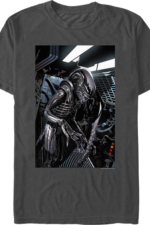 Xenomorph In Spaceship Alien T-Shirt