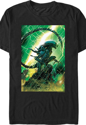 Xenomorph Rainstorm Alien T-Shirt