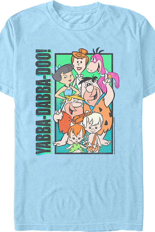 Yabba-Dabba-Doo Collage Flintstones T-Shirt
