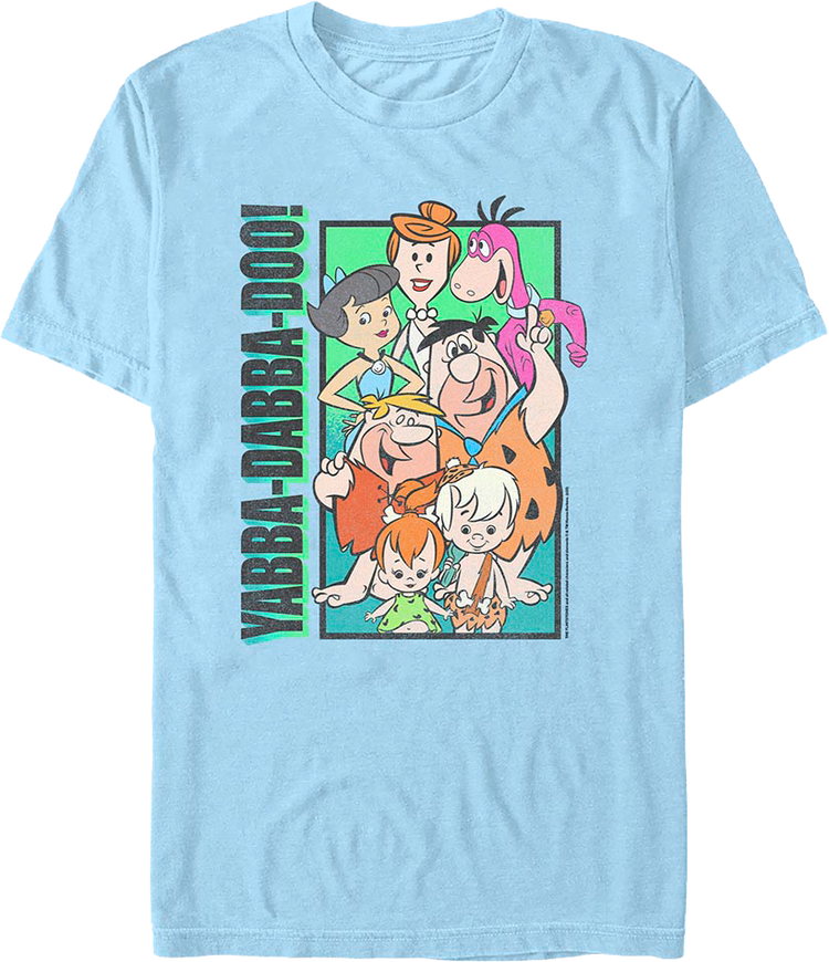 Yabba-Dabba-Doo Collage Flintstones T-Shirt