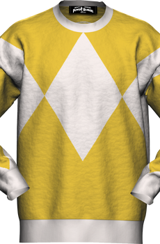 Yellow Ranger Mighty Morphin Power Rangers Knitted Sweater