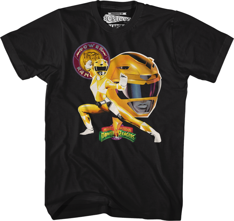 Yellow Ranger Profile Mighty Morphin Power Rangers T-Shirt