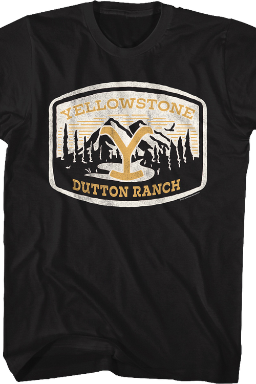Yellowstone Dutton Ranch Patch Yellowstone T-Shirt