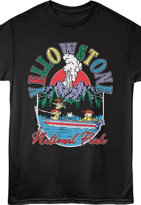 Yellowstone National Park Fishing Garfield T-Shirt
