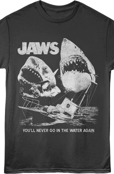 You'll Never Go In The Water Again Collage Jaws T-Shirt