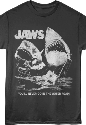 You'll Never Go In The Water Again Collage Jaws T-Shirt