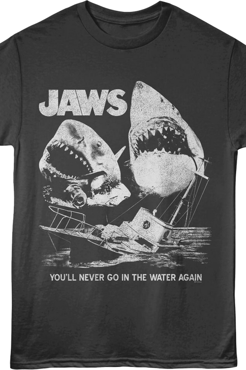 You'll Never Go In The Water Again Collage Jaws T-Shirt