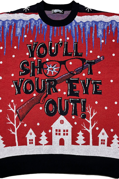 You'll Shoot Your Eye Out Christmas Story Knitted Sweater