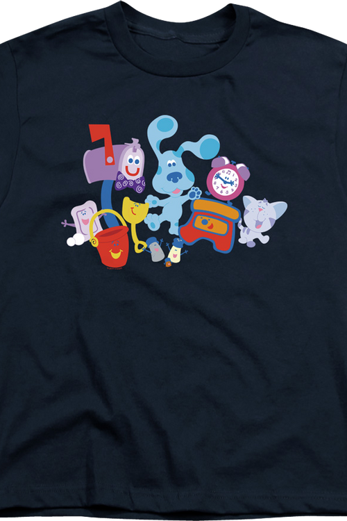 Youth Character Collage Blue's Clues Shirt