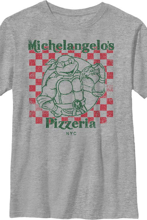 Boys Youth Michelangelo's Pizzeria Teenage Mutant Ninja Turtles Shirt