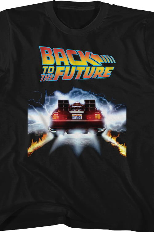 Youth OUTATIME DeLorean Back To The Future Shirt