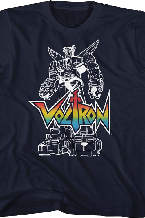 Youth Outlined Defender of the Universe Voltron Shirt