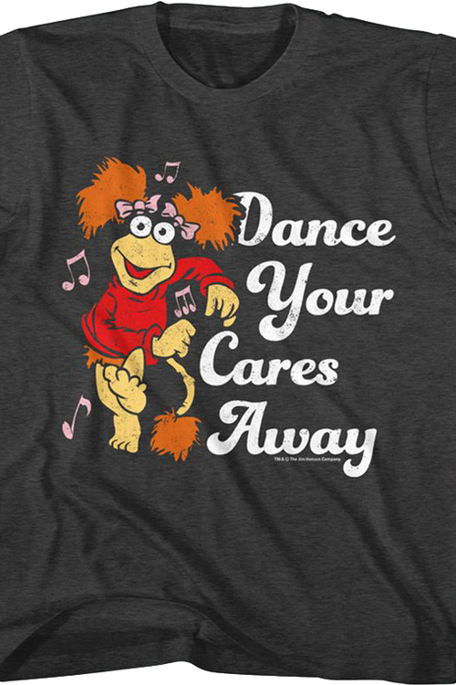 Youth Retro Dance Your Cares Away Fraggle Rock Shirt