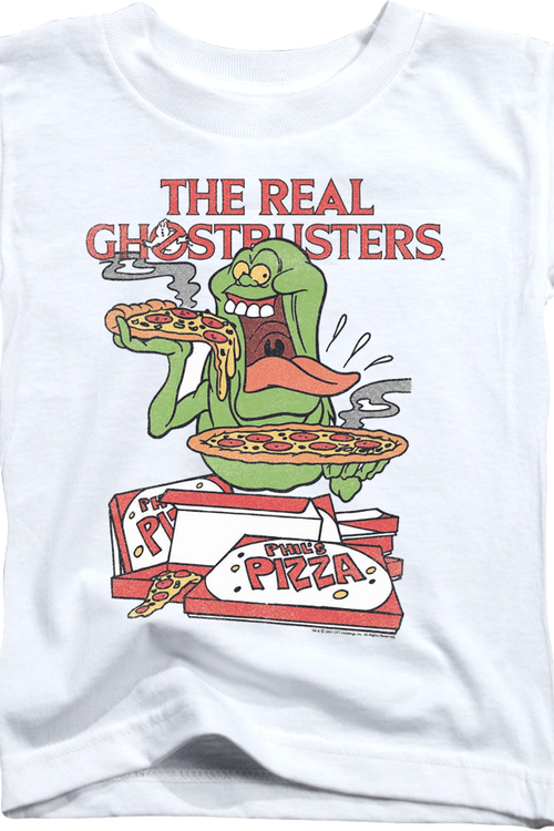 Youth Slimer's Pizza Real Ghostbusters Shirt