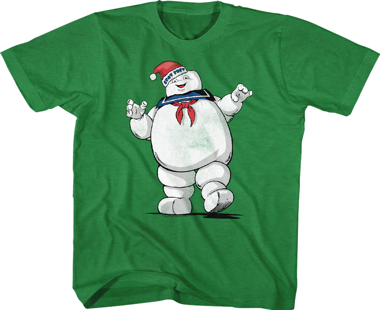 Youth Stay Puft Santa Claus Hat Real Ghostbusters Shirt