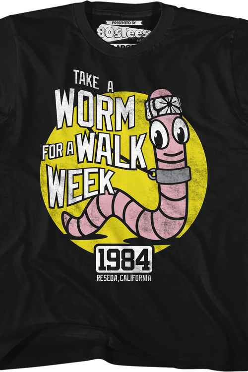 Youth Take A Worm For A Walk Week Karate Kid Shirt