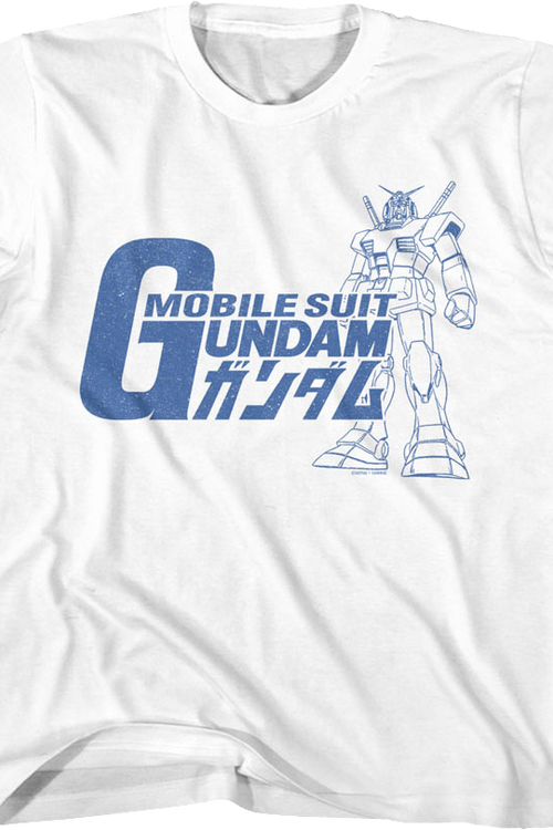 Youth Vintage RX-78-2 Sketch Gundam Shirt