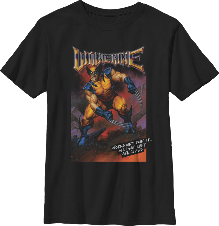 Youth Wolverine All I Got Left Are Claws Marvel Comics Shirt