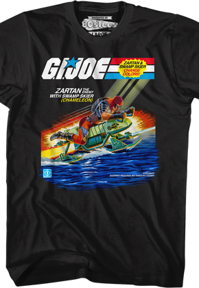 Zartan With Chameleon Swamp Skier GI Joe T-Shirt