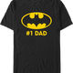 #1 Dad Batman DC Comics T-Shirt thumbnail