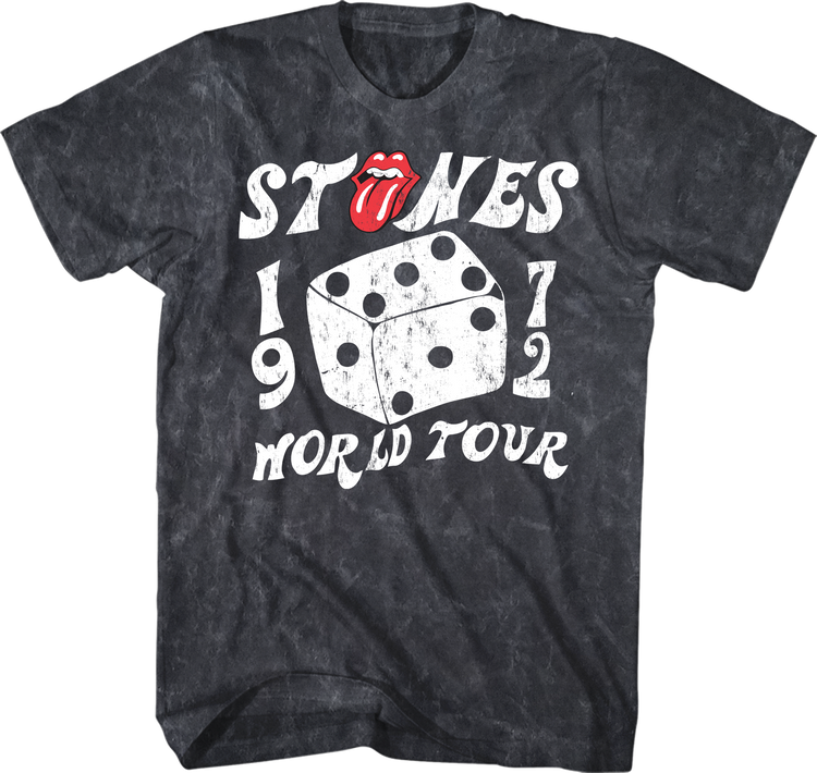 1972 World Tour Rolling Stones Mineral Wash T-Shirt