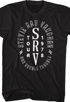 1978 Tour Stevie Ray Vaughan And Double Trouble T-Shirt