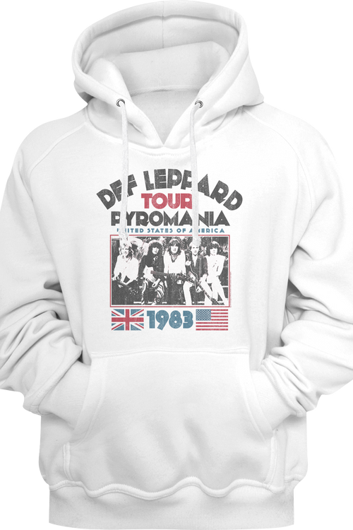 1983 Pyromania Tour Def Leppard Hoodie