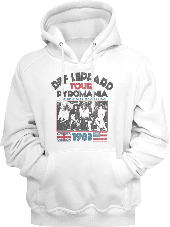1983 Pyromania Tour Def Leppard Hoodie