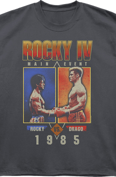 1985 Main Event Rocky vs Drago Rocky IV Oversized T-Shirt