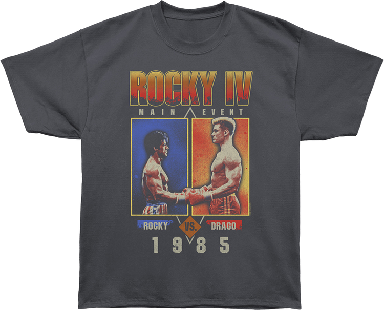 1985 Main Event Rocky vs Drago Rocky IV Oversized T-Shirt