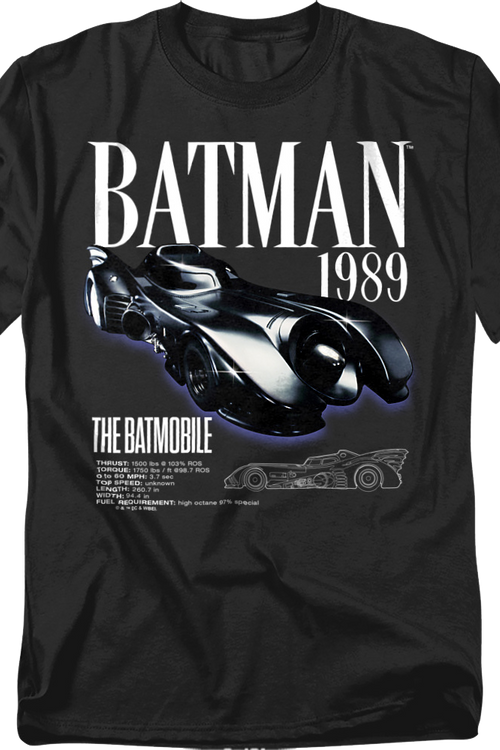 1989 Batmobile Batman T-Shirt