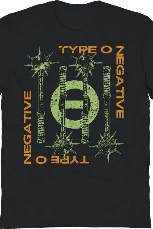 4 Maces Logo Type O Negative T-Shirt