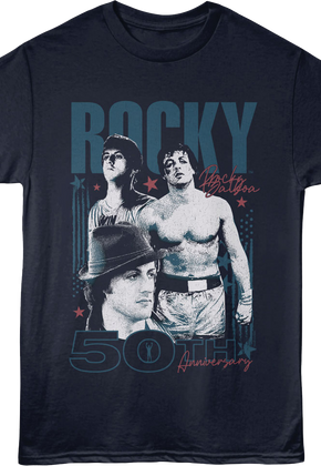 50th Anniversary Collage Rocky T-Shirt