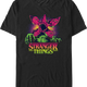 8-Bit Demogorgon & Logo Stranger Things T-Shirt thumbnail
