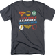 8-Bit Logos Justice League of America DC Comics T-Shirt thumbnail