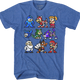 8-Bit Cast Mega Man T-Shirt thumbnail