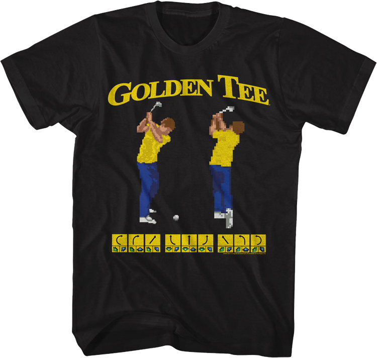 8-Bit Swings Golden Tee Golf T-Shirt