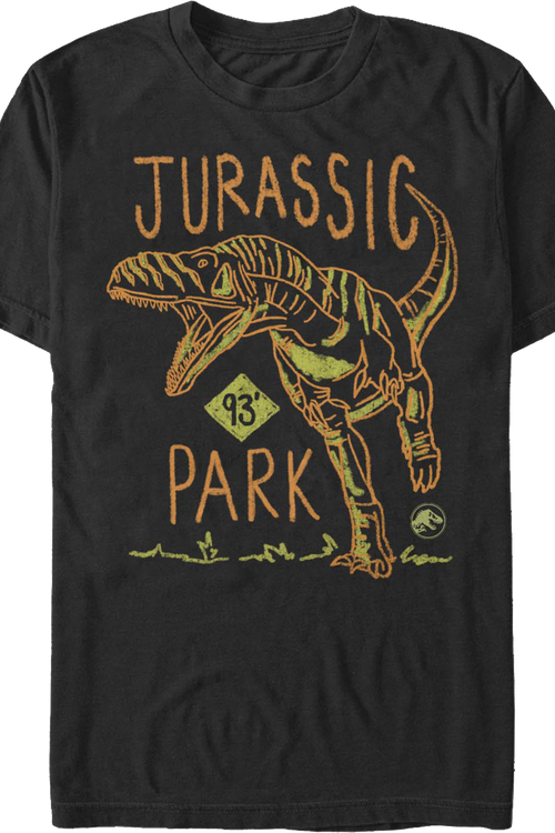 93 Sketch Jurassic Park T-Shirt