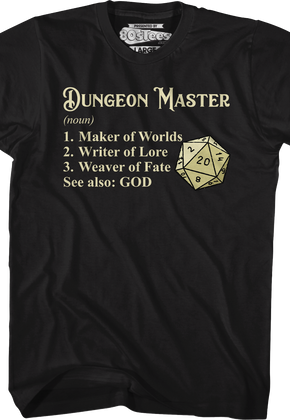 Dungeon Master Definitions T-Shirt