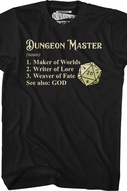 Dungeon Master Definitions T-Shirt