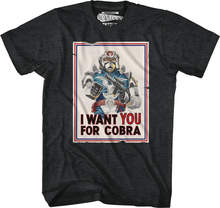 I Want You For Cobra Poster GI Joe T-Shirt