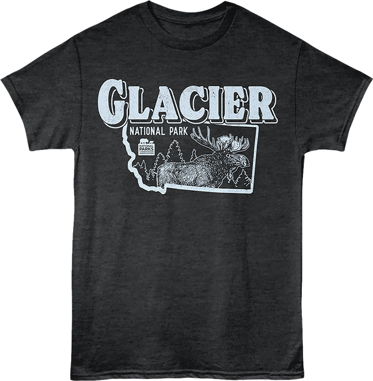 Montana Moose Glacier National Park T-Shirt