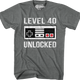 Level 40 Unlocked T-Shirt thumbnail
