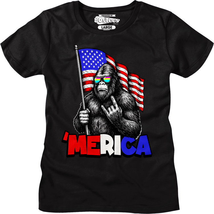 Womens 'Merica Bigfoot Shirt